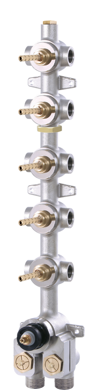 Aquabrass Turbo Thermostatic Valve with 5 Shut-Off Valves T12005