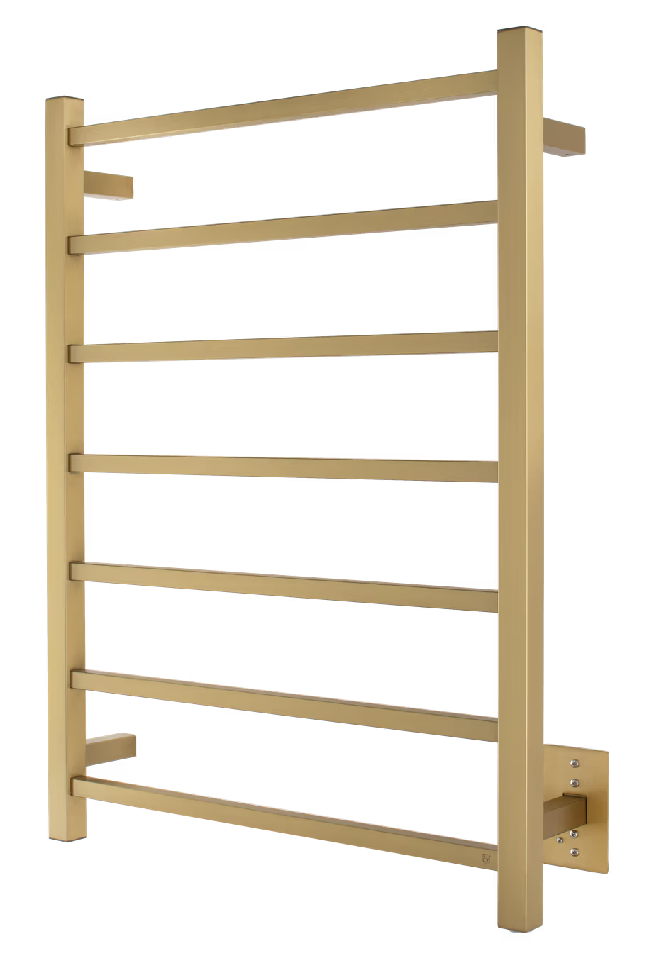 Tahoe 7 Towel Warmer, Brushed Gold, Hardwired, 7 bars - 	TWS2-TAH07GH - Plumbing Market