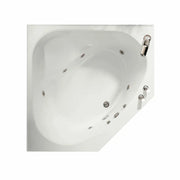 Tandem 5454 Acrylic Corner Center Drain Bathtub in White - Plumbing Market