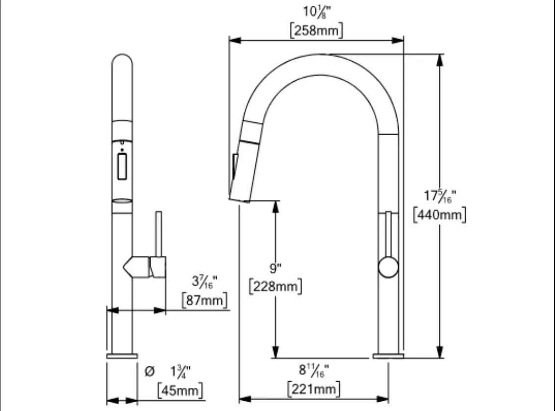 Tenzo AMADOR 2 Functions Spray Head Kitchen Faucet - Plumbing Market