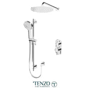 Tenzo Alyss 2 Function Shower Kit  Thermostatic with 16 Inch Shower Head - ALYT32-20113-CR
