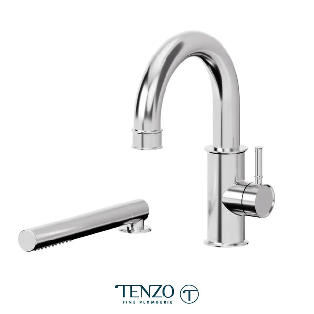 Tenzo Alyss 2 Pieces Deck Mount Tub Filler Faucet ALY-31 - Plumbing Market
