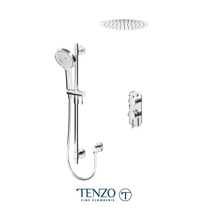 Tenzo Alyss Ceiling Mount Head Shower Kit 2 Functions ALYPB32-21165 - Plumbing Market