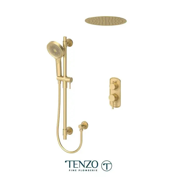 Tenzo Alyss Ceiling Mount Head Shower Kit 2 Functions ALYPB32-21165 - Plumbing Market