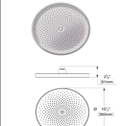 Tenzo Alyss Ceiling Mount Shower kit 2 functions ALYPB32-21134 - Plumbing Market