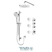 Tenzo Alyss Extenza 3 Function Shower kit with Body Jets and 10 Inch Shower Head - ALYT43-571114