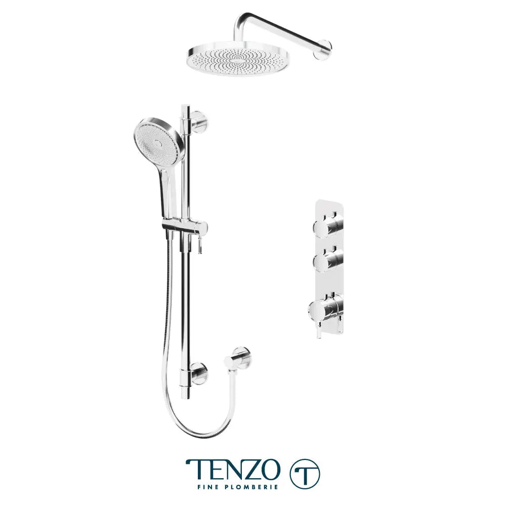 Tenzo Alyss Extenza kit 2 functions thermostatic with 10 inch Shower Head - ALYT42-20114