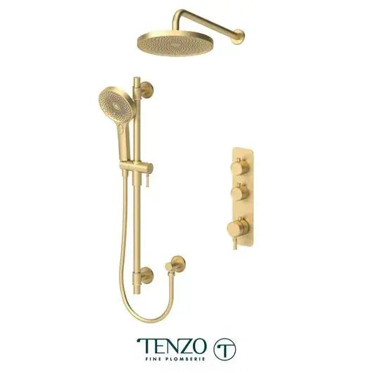 Tenzo Alyss Extenza kit 2 functions thermostatic with 10 inch Shower Head - ALYT42-20114