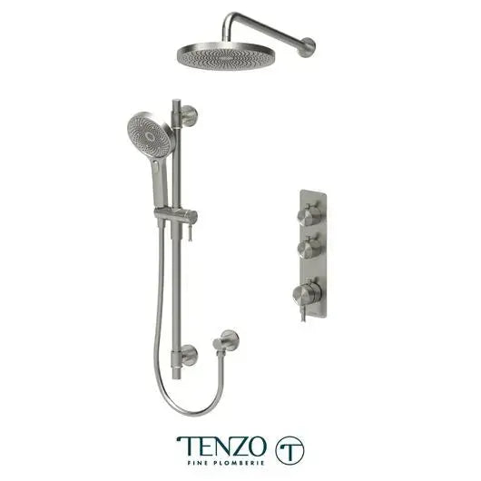 Tenzo Alyss Extenza kit 2 functions thermostatic with 10 inch Shower Head - ALYT42-20114