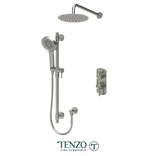 Tenzo Alyss Pressure Balanced Shower kit 2 functions ALYPB32 12 inch Shower Head