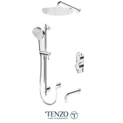 Tenzo Alyss Shower Faucet 3 Function with 16Inch Shower Head and a Slide Bar -  ALYT33-501135-CR