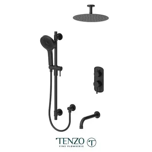 Tenzo Alyss Shower kit 3 functions 10 inch Shower Head Ceiling Mount