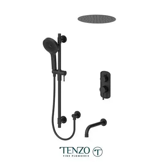 Tenzo Alyss Shower kit 3 functions with 12 inch Ceiling Head