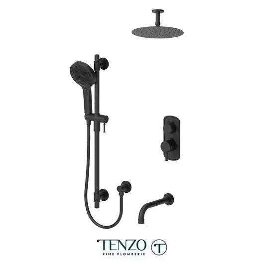 Tenzo Alyss Shower kit  3 functions with 12 inch ceiling Shower Head - ALYT33-511325