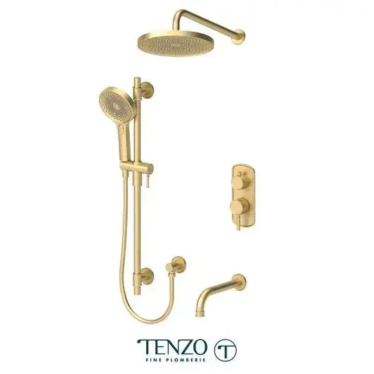 Tenzo Alyss Shower kit - Pressure Balanced - 3 functions - 10inch shower head - ALYPB33-501145