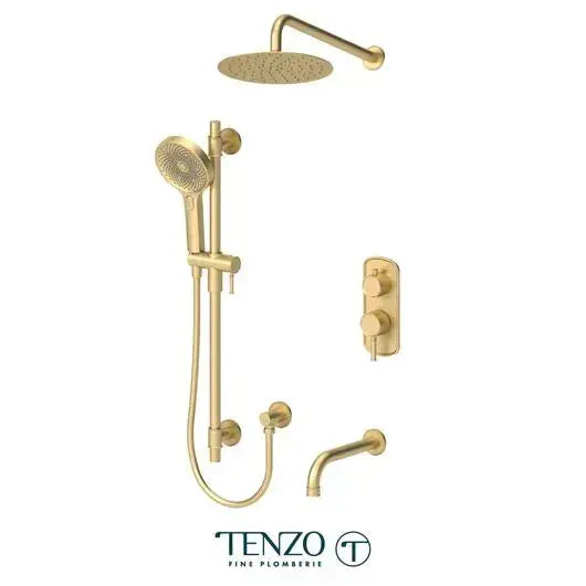 Tenzo Alyss Shower kit - 3 functions - 10 inch head with air boost - ALYPB33-501115