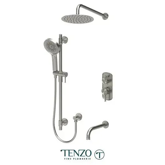 Tenzo Alyss Shower kit - 3 functions - 10 inch head with air boost - ALYPB33-501115