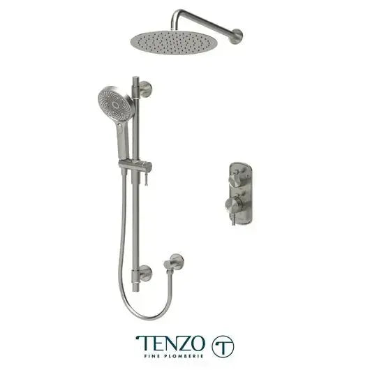 Tenzo Alyss Thermostatic Shower Kit 2 Functions 12 inch Shower Head ALYT32-20112