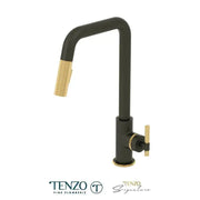 Tenzo BELLACIO-F U-Spout Kitchen Faucet With Pull Down Spray - Plumbing Market