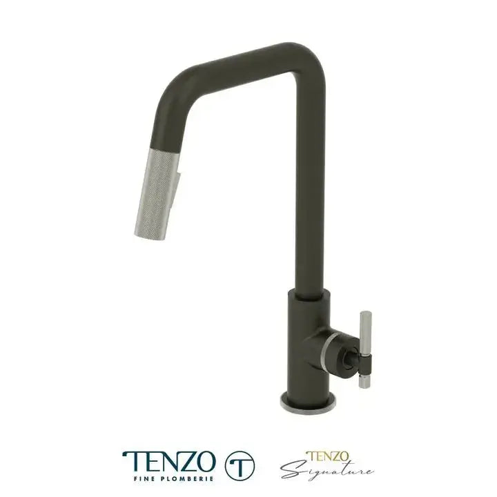Tenzo BELLACIO-F U-Spout Kitchen Faucet With Pull Down Spray - Plumbing Market