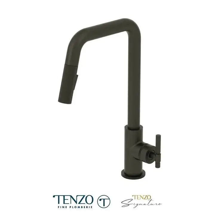 Tenzo BELLACIO-F U-Spout Kitchen Faucet With Pull Down Spray - Plumbing Market