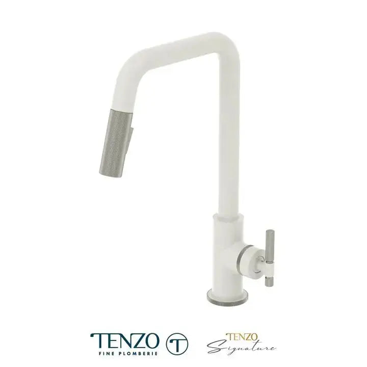 Tenzo BELLACIO-F U-Spout Kitchen Faucet With Pull Down Spray - Plumbing Market