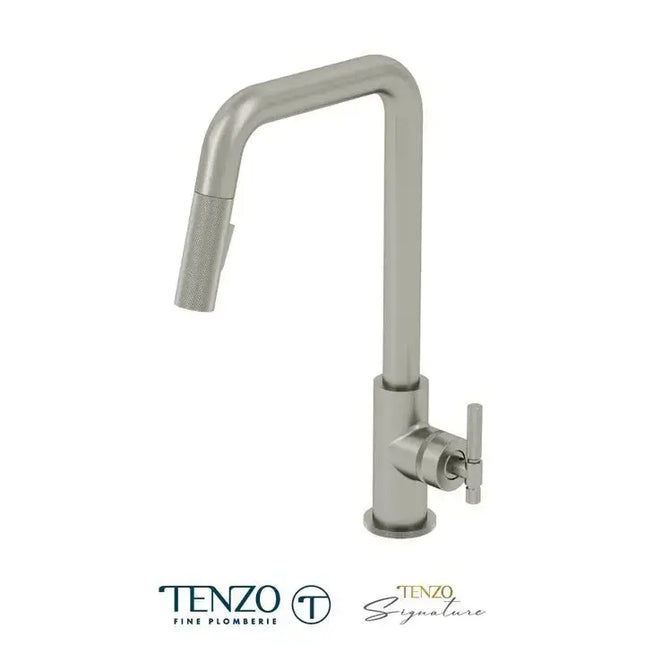 Tenzo BELLACIO-F U-Spout Kitchen Faucet With Pull Down Spray - Plumbing Market