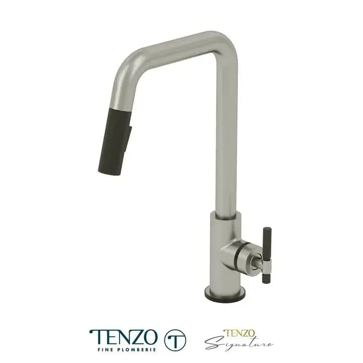 Tenzo BELLACIO-F U-Spout Kitchen Faucet With Pull Down Spray - Plumbing Market