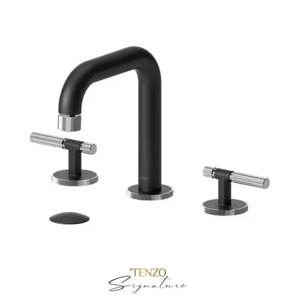 Tenzo Belacio F 8 Inch Widespread Bathroom Faucet With Drain - Plumbing Market