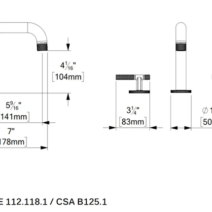 Tenzo Belacio F 8 Inch Widespread Bathroom Faucet With Drain - Plumbing Market