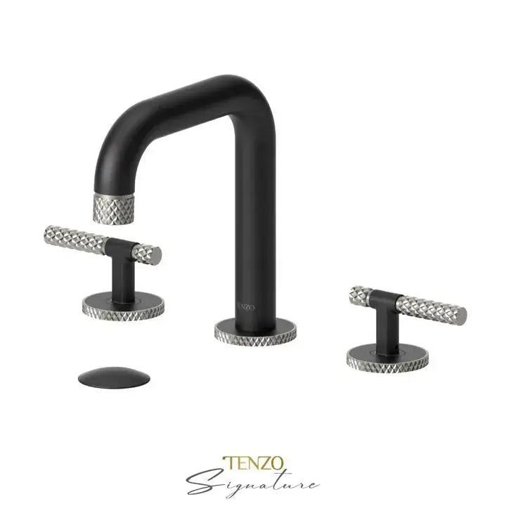 Tenzo Bellacio-C 8 Inch Widespread Bathroom Faucet With Drain - Plumbing Market