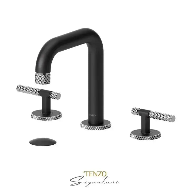 Tenzo Bellacio-C 8 Inch Widespread Bathroom Faucet With Drain - Plumbing Market