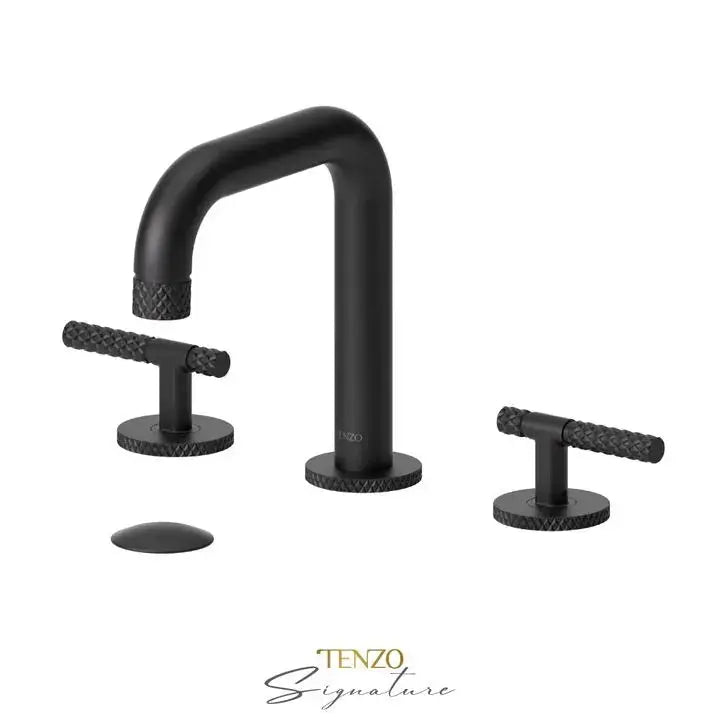 Tenzo Bellacio-C 8 Inch Widespread Bathroom Faucet With Drain - Plumbing Market