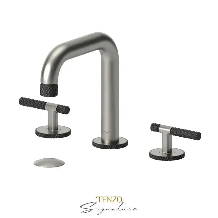 Tenzo Bellacio-C 8 Inch Widespread Bathroom Faucet With Drain - Plumbing Market