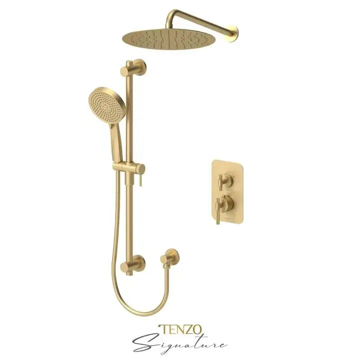 Tenzo Bellacio-C Pressure Balanced Shower Faucet 12" Shower Head - Plumbing Market