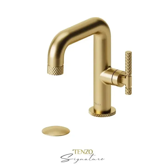 Tenzo Bellacio-C Single Hole Bathroom Faucet With Drain BE10-C - Plumbing Market