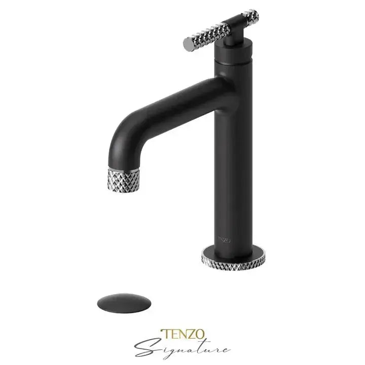 Tenzo Bellacio C Single Hole Bathroom Faucet With Drain BE11-C - Plumbing Market