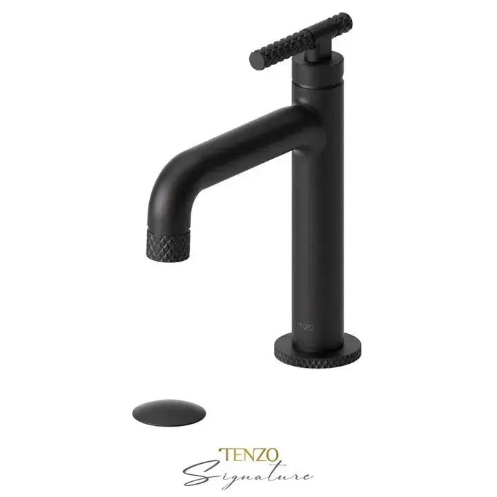 Tenzo Bellacio C Single Hole Bathroom Faucet With Drain BE11-C - Plumbing Market