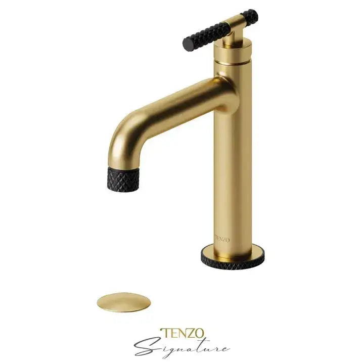 Tenzo Bellacio C Single Hole Bathroom Faucet With Drain BE11-C - Plumbing Market