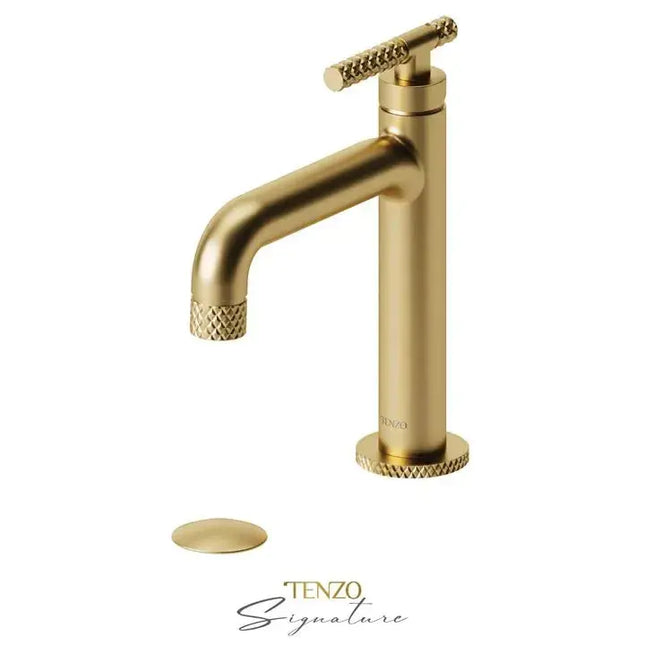 Tenzo Bellacio C Single Hole Bathroom Faucet With Drain BE11-C - Plumbing Market