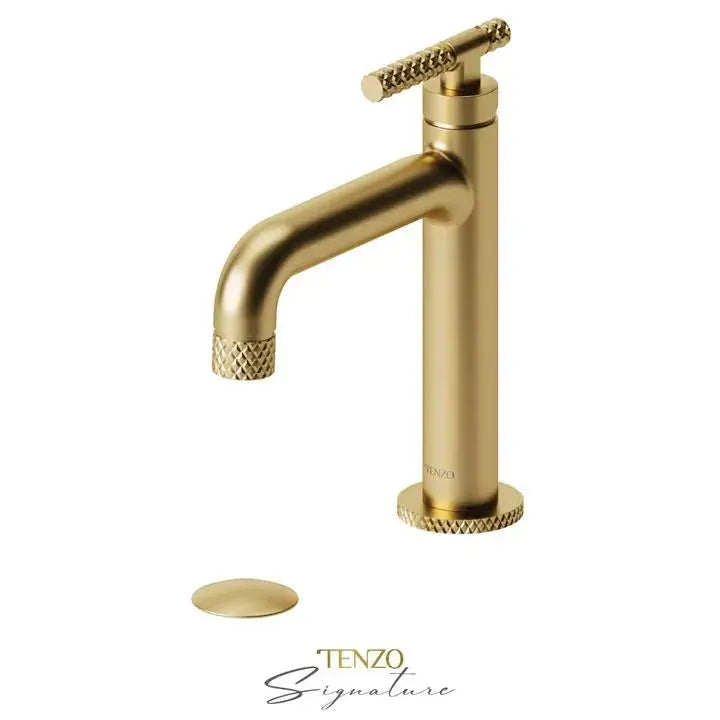 Tenzo Bellacio C Single Hole Bathroom Faucet With Drain BE11-C - Plumbing Market