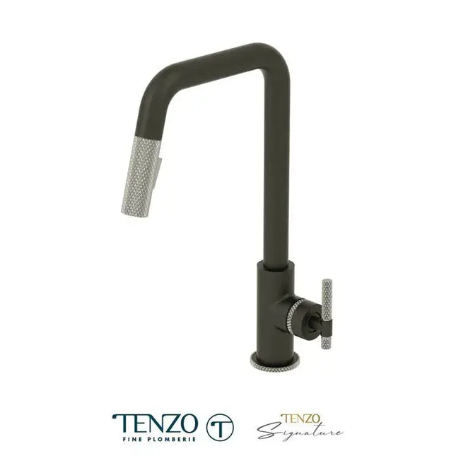 Tenzo Bellacio-C U-Spout Kitchen Faucet With Pull Out Spray - Plumbing Market