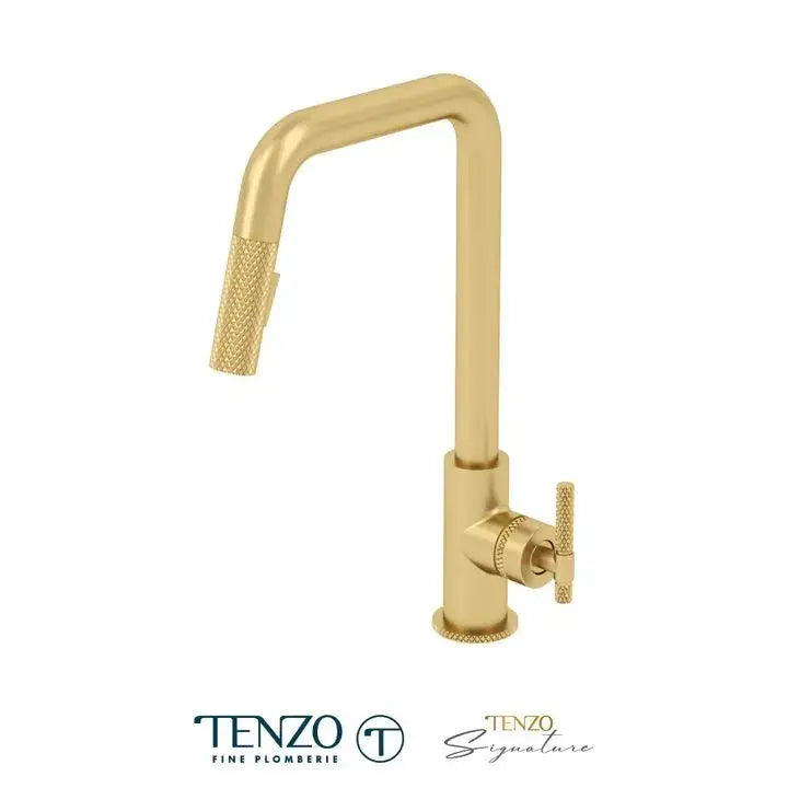 Tenzo Bellacio-C U-Spout Kitchen Faucet With Pull Out Spray - Plumbing Market