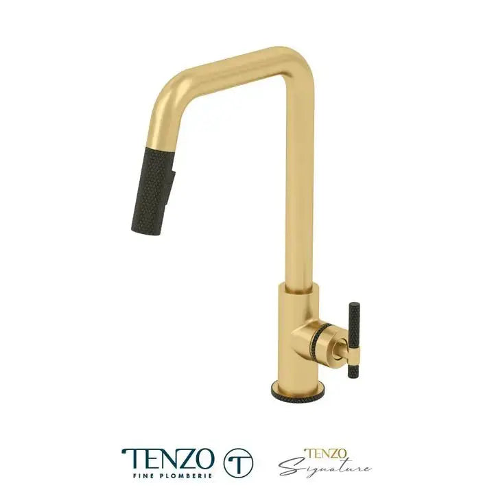 Tenzo Bellacio-C U-Spout Kitchen Faucet With Pull Out Spray - Plumbing Market