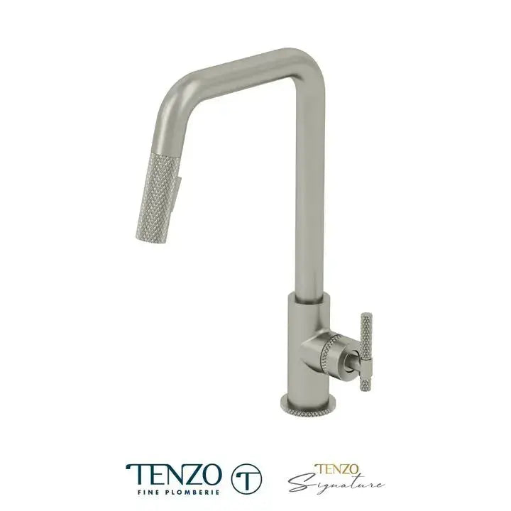 Tenzo Bellacio-C U-Spout Kitchen Faucet With Pull Out Spray - Plumbing Market
