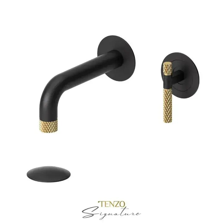 Tenzo Bellacio-C Wall Mount Bathroom Faucet With Drain - Plumbing Market