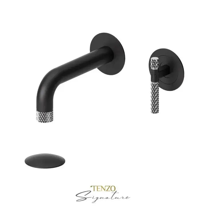 Tenzo Bellacio-C Wall Mount Bathroom Faucet With Drain - Plumbing Market