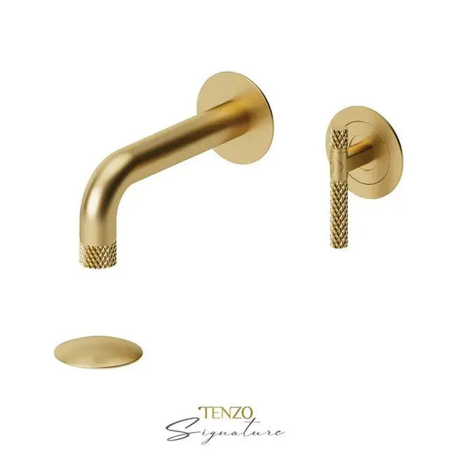 Tenzo Bellacio-C Wall Mount Bathroom Faucet With Drain - Plumbing Market