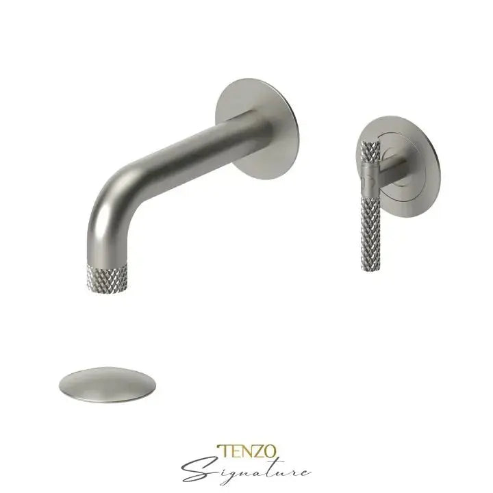 Tenzo Bellacio-C Wall Mount Bathroom Faucet With Drain - Plumbing Market