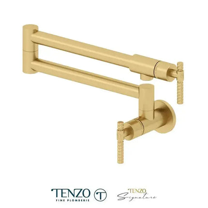 Tenzo Bellacio-C Wall Mount Pot Filler Lever Handles BE160-C - Plumbing Market